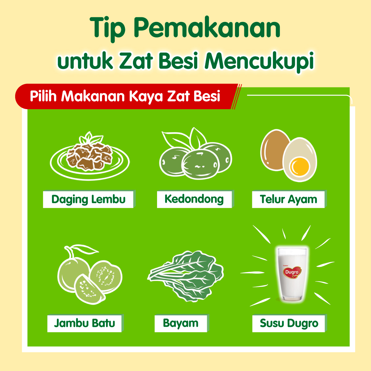 Dugro Lineup - alami kuat Zat Besi